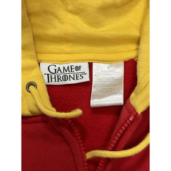 HBO Game‎ of Thrones Men Size Small S Zip Up Hoodie  Lannister Hear Me Roar - Picture 9 of 9